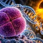 Microscopia da bactéria Deinococcus radiodurans em ambiente laboratorial.